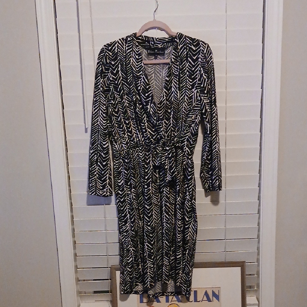 Black and White Zebra Striped Dress